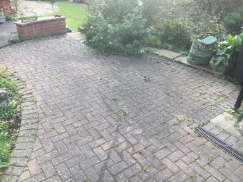 Driveway Cleaning - Before picture